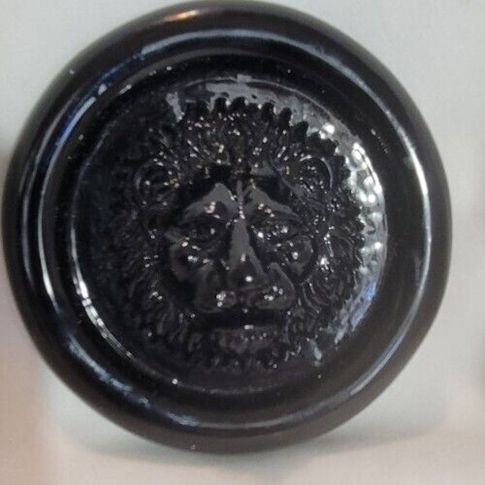 Murano Glass Lionhead Paperwight Black Vetro Artistico Ameria's Cup Swag B11